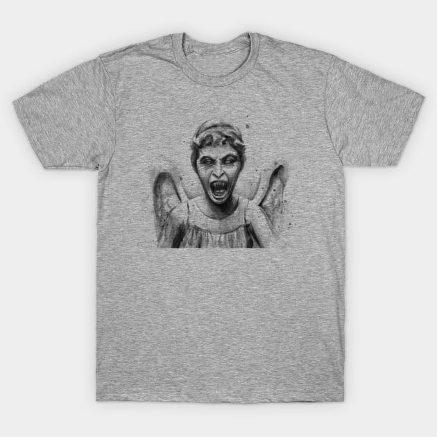 Don't Blink! T-Shirt by Olechka